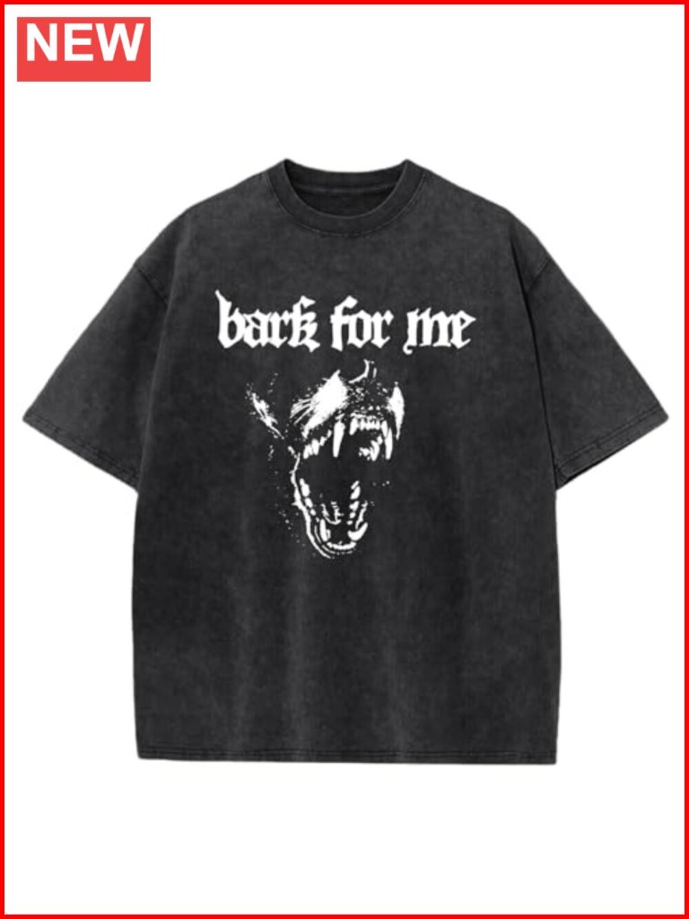 Gothic Grunge Graphic Tee Oversized Acid Wash Punk Y2K Shirt Black